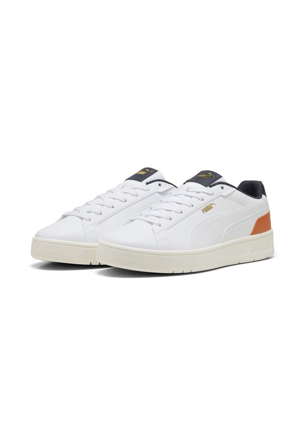 Puma - Sneakersy unisex Court Classico PUMA White New Navy Blue. Kolor: niebieski, wielokolorowy, biały