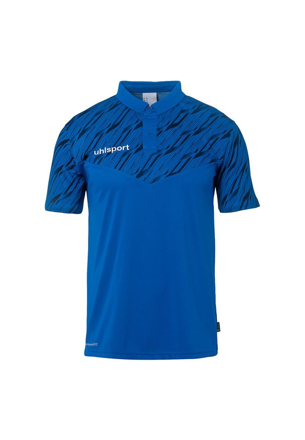 UHLSPORT - Polo Uhlsport Progressive 28. Typ kołnierza: polo. Kolor: wielokolorowy, niebieski, czarny. Sport: piłka nożna