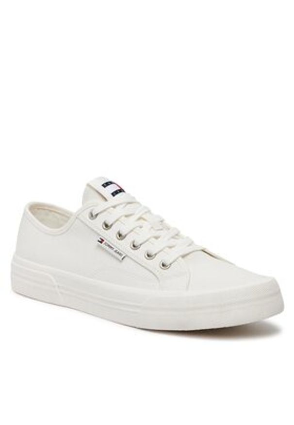 Tommy Jeans Tenisówki EM0EM01365 Biały. Kolor: biały. Materiał: materiał