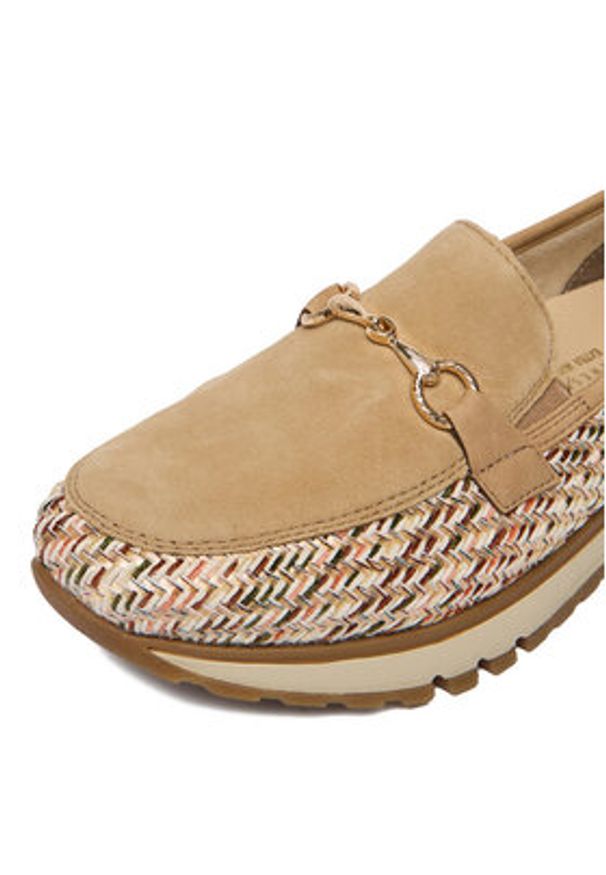 Rieker Półbuty 49042-62 Beżowy. Kolor: beżowy. Materiał: skóra, zamsz