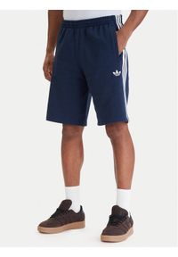 Adidas - adidas Szorty sportowe 3-Stripes KE3565 Granatowy Regular Fit. Kolor: niebieski. Materiał: bawełna. Styl: sportowy #1