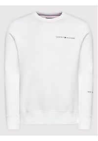 TOMMY HILFIGER - Tommy Hilfiger Bluza Multi Placement MW0MW22199 Biały Regular Fit. Kolor: biały. Materiał: bawełna #4