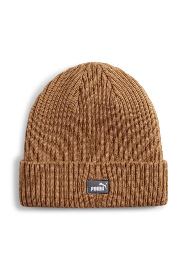 Czapka Puma Classic Cuff Beanie. Kolor: brązowy. Materiał: materiał, akryl. Sezon: zima. Styl: sportowy
