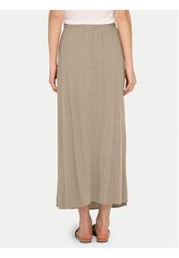 only - ONLY Spódnica midi Solvi 15338678 Beżowy Regular Fit. Kolor: beżowy. Materiał: wiskoza