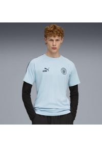 Puma - Męska koszulka Manchester City KING PUMA Silver Sky Deep Navy Blue. Kolor: niebieski. Sport: piłka nożna