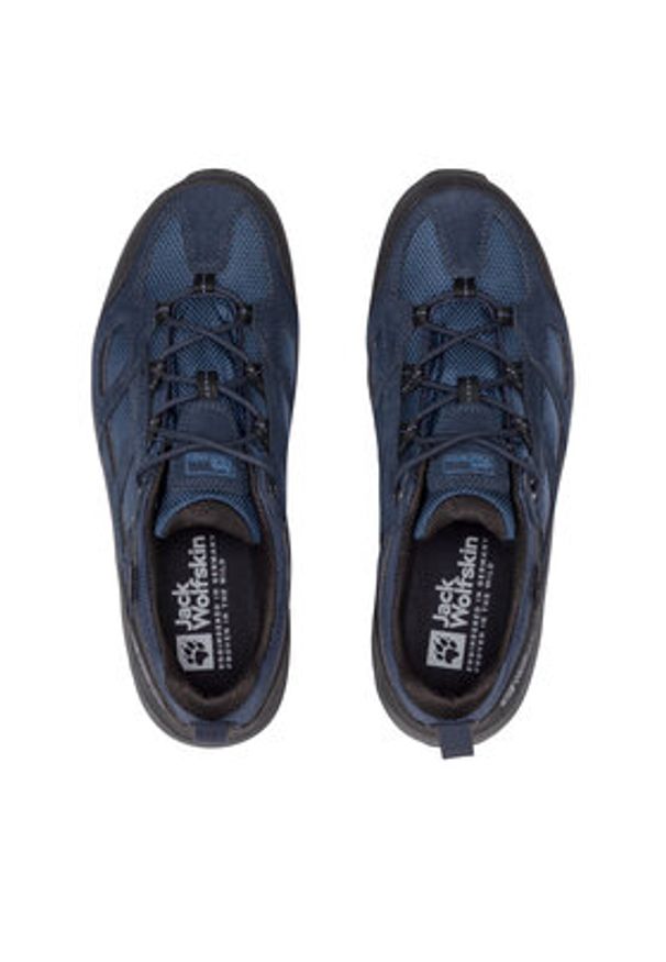 Jack Wolfskin Trekkingi Vojo 3 Texapore Low 4042441 Granatowy. Kolor: niebieski. Materiał: zamsz, skóra. Sport: turystyka piesza