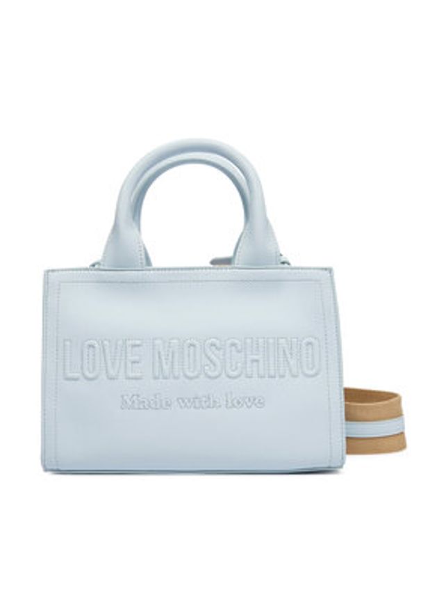 Love Moschino - LOVE MOSCHINO Torebka JC4044PP1OLE0701 Błękitny. Kolor: niebieski. Materiał: skórzane