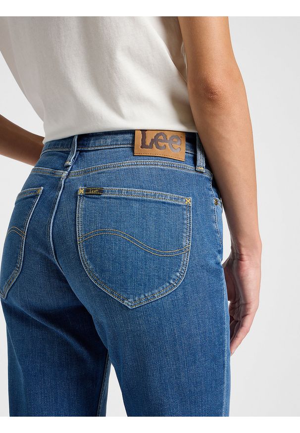 Lee - LEE DAMSKIE SPODNIE JEANSOWE LEE MARION STRAIGHT MID STOP 112355267