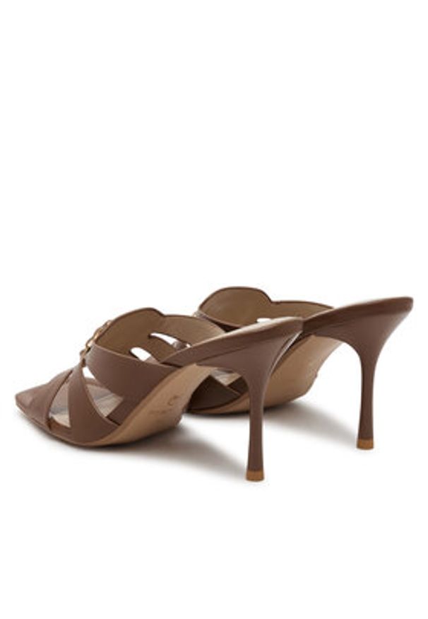 Pinko - PINKO Klapki Lisa 04 SD0311 P003 Brązowy. Kolor: brązowy. Materiał: skóra