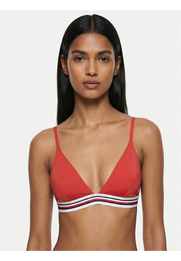TOMMY HILFIGER - Tommy Hilfiger Góra od bikini Cheeky UW0UW06350 Czerwony. Kolor: czerwony. Materiał: syntetyk