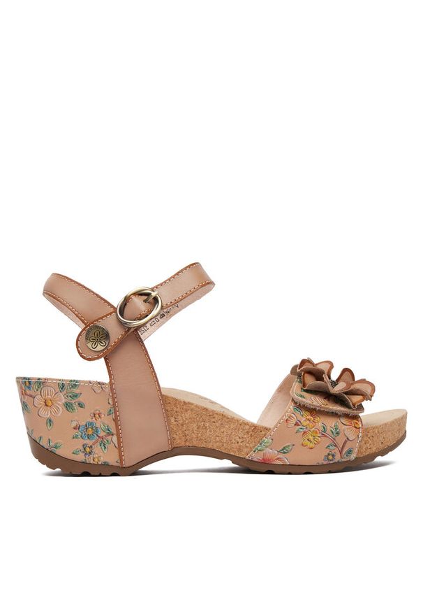 Sandały Laura Vita. Kolor: beżowy