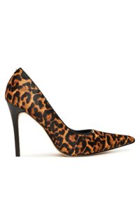 MICHAEL Michael Kors Szpilki Elyse 40F5EYHP1H Brązowy. Kolor: brązowy. Materiał: skóra. Obcas: na szpilce