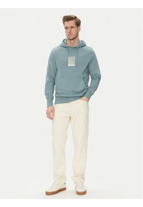 Calvin Klein Jeans Bluza Brush Stroke J30J327525 Niebieski Regular Fit. Kolor: niebieski. Materiał: bawełna