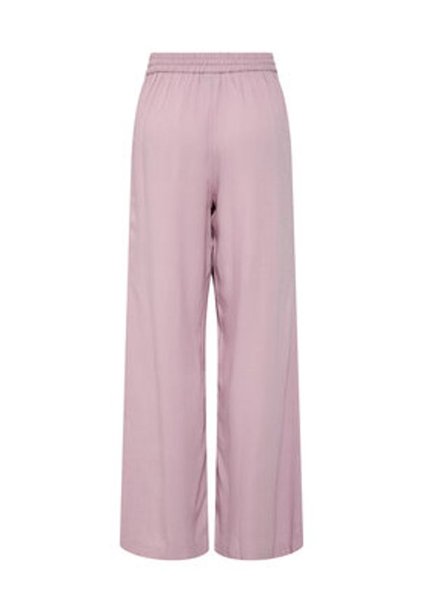 Pieces Spodnie materiałowe Pia 17149314 Różowy Wide Leg. Kolor: różowy. Materiał: wiskoza