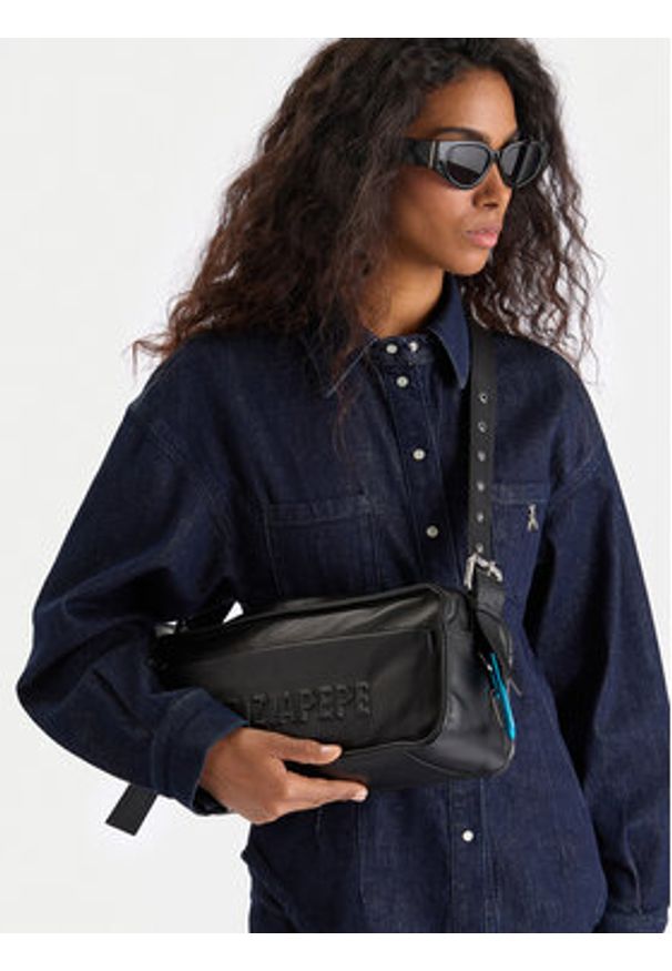 Patrizia Pepe Torebka 2B0148/L113- K103 Czarny. Kolor: czarny. Materiał: skórzane