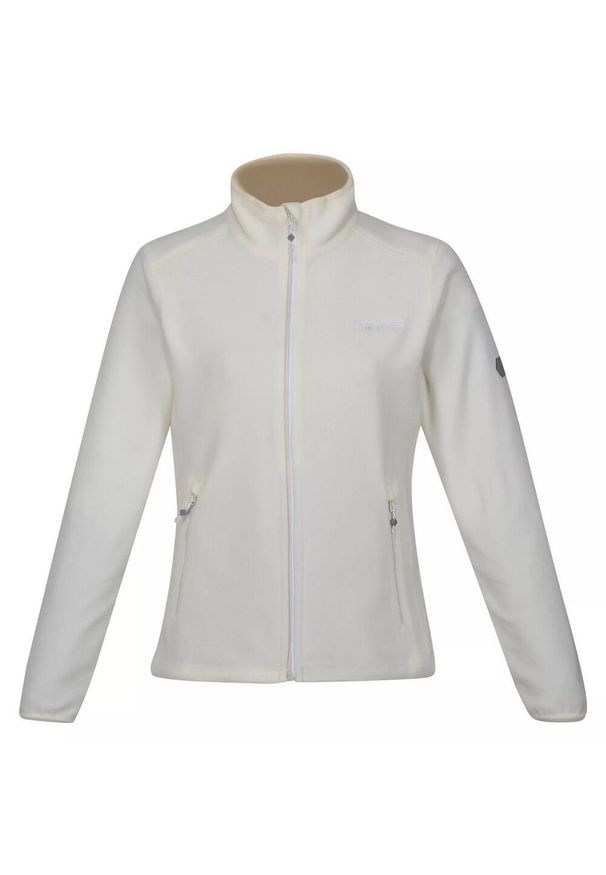 Regatta - Damski Polar Z Suwakiem Floreo IV. Kolor: biały. Materiał: polar. Sezon: zima. Sport: turystyka piesza