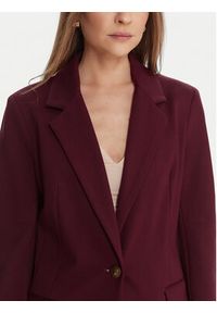 Guess Marynarka W5BN66 KCMU2 Bordowy Regular Fit. Kolor: czerwony. Materiał: wiskoza #4