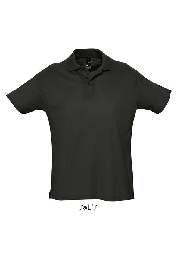 SOL'S - Polo Sol's Summer Ii. Typ kołnierza: polo. Kolor: czarny. Materiał: bawełna. Sezon: lato
