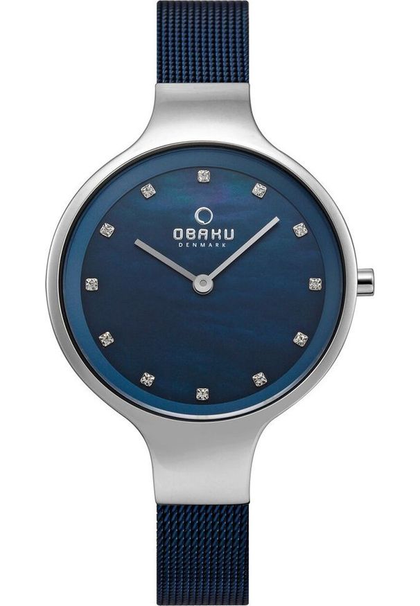 Zegarek OBAKU Zegarek damski Obaku Denmark V173LXCLML niebieski. Kolor: niebieski