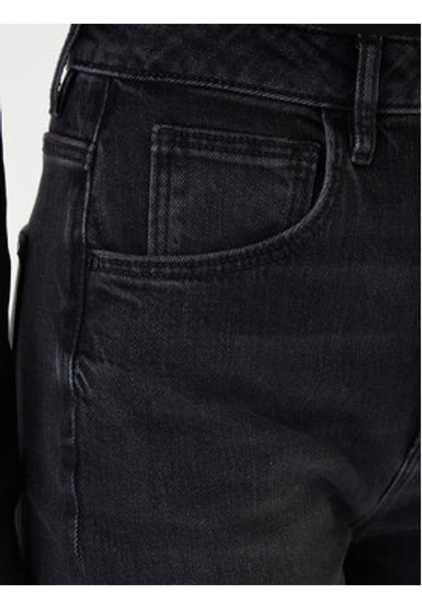 Guess Jeansy W2YA21 D4QD1 Czarny Mom Fit. Kolor: czarny