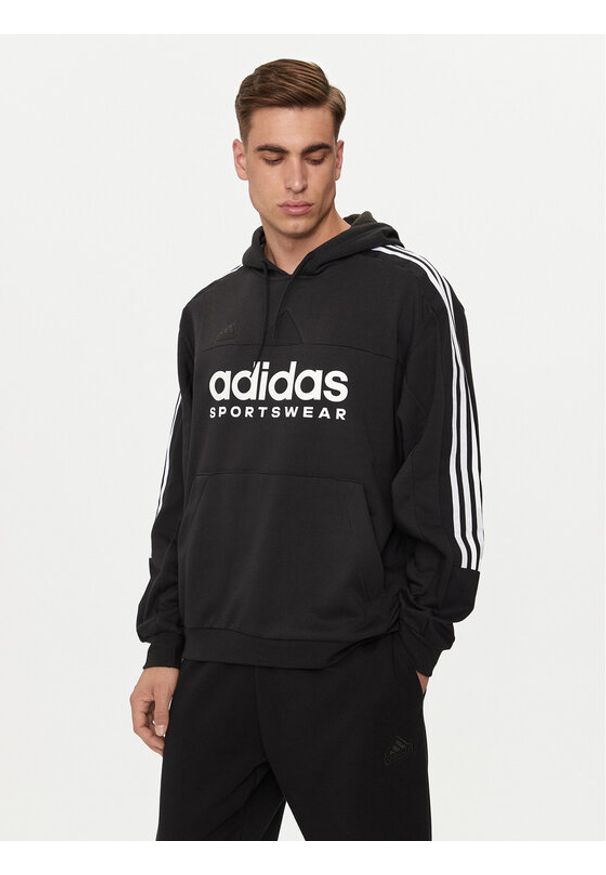 Adidas - adidas Bluza House of Tiro IV8126 Czarny Loose Fit. Kolor: czarny. Materiał: syntetyk