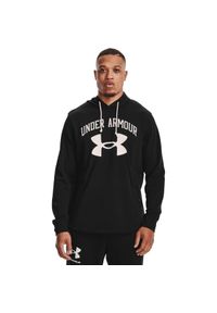 Bluza z kapturem Under Armour Ua Rival Terry Big Logo, Mężczyźni. Typ kołnierza: kaptur. Kolor: biały, czarny, wielokolorowy. Materiał: bawełna, materiał