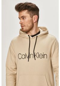 Calvin Klein - Bluza bawełniana. Okazja: na co dzień. Typ kołnierza: kaptur. Materiał: bawełna. Wzór: nadruk. Styl: casual #1