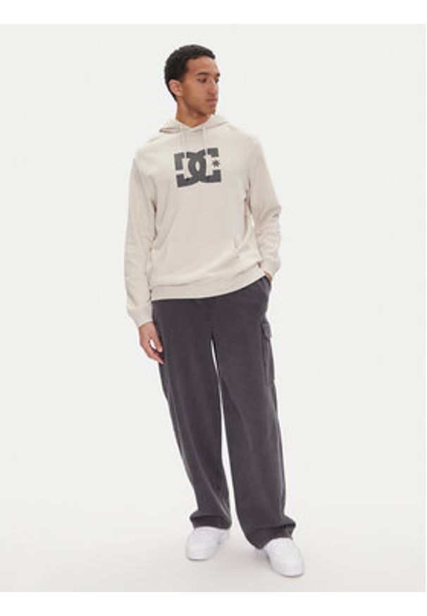 DC Bluza ADYSF03099 Beżowy Relaxed Fit. Kolor: beżowy. Materiał: bawełna