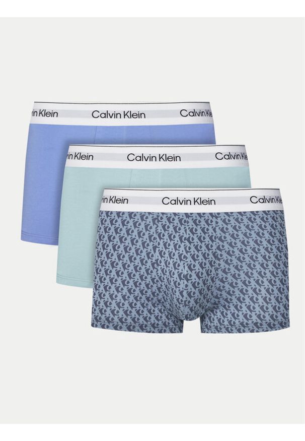 Calvin Klein Underwear Komplet 3 par bokserek LV00NB4389 Kolorowy. Materiał: bawełna. Wzór: kolorowy