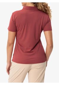 Koszulka polo damska Vaude Essential Polo Shirt. Typ kołnierza: polo. Kolor: czerwony