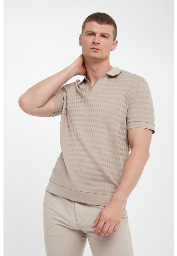 Polo męskie Cleison JOOP!. Typ kołnierza: polo
