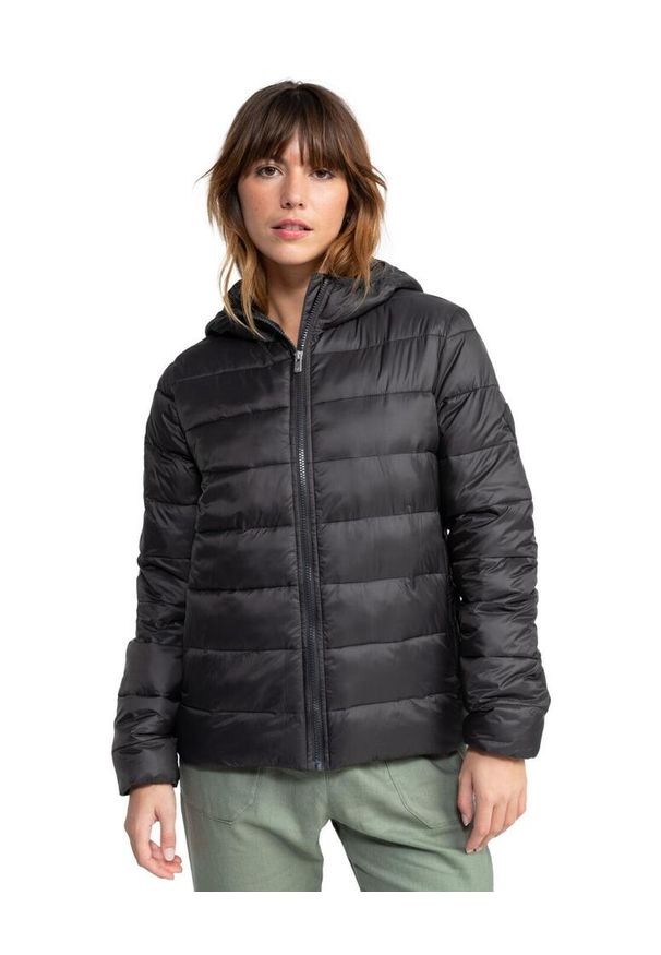 Roxy - dla Kobiety WIND BLISS Czarny. Typ kołnierza: kaptur. Kolor: czarny. Materiał: nylon, materiał. Długość: długie