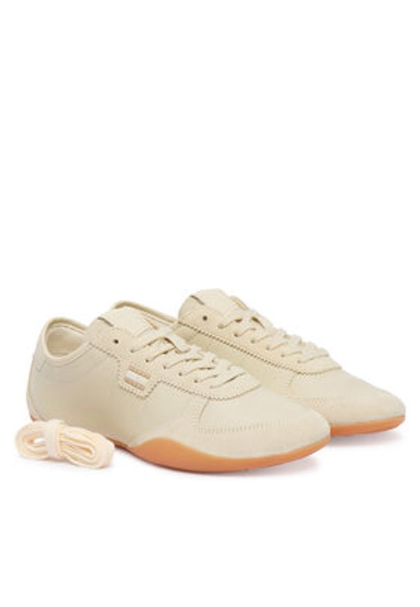 Tommy Jeans Sneakersy Tj Ballet Sneaker EN0EN03059 Beżowy. Kolor: beżowy. Materiał: skóra