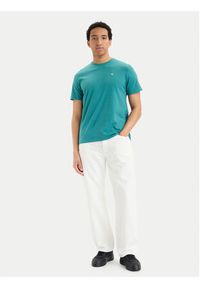 Calvin Klein Jeans T-Shirt LV14RD254G Turkusowy Regular Fit. Kolor: turkusowy. Materiał: bawełna #3