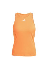 Adidas - Koszulka Tennis Climacool Y-Tank. Kolor: pomarańczowy. Technologia: ClimaCool (Adidas). Sport: tenis #1