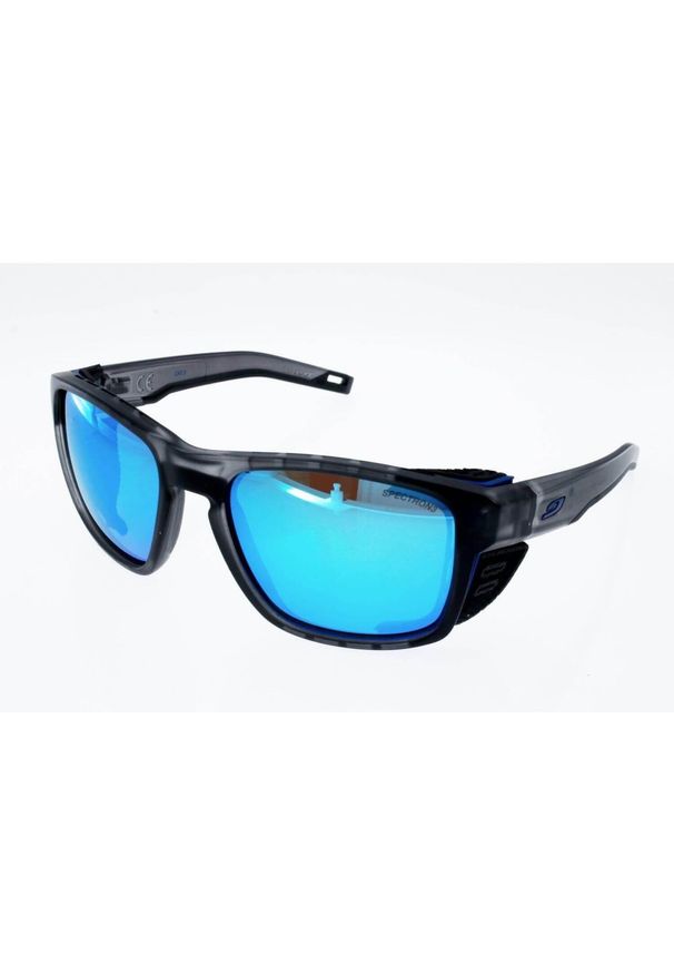 JULBO - Okulary przeciwsłoneczne sportowe górskie Julbo Shield M Spectron 3 CF. Kolor: szary, niebieski, wielokolorowy. Sport: turystyka piesza
