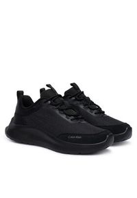 Calvin Klein Sneakersy Light Eva Runn Laceup Aop HW0HW03292 Czarny. Kolor: czarny. Materiał: materiał #4
