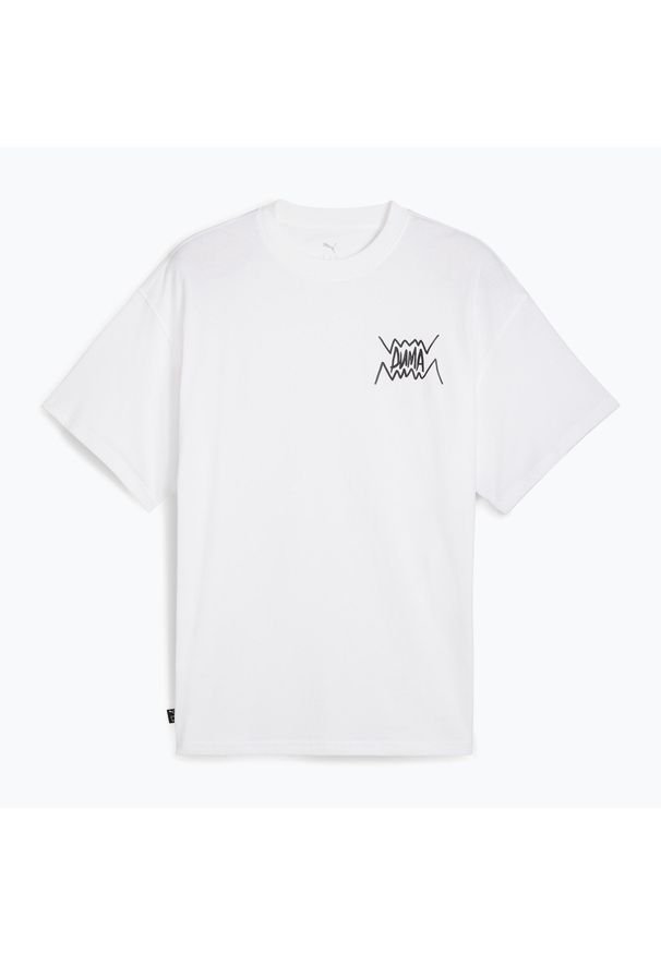 Puma - Koszulka koszykarska męska PUMA Jaws Core Tee II. Kolor: biały. Sport: koszykówka
