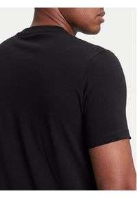 Karl Lagerfeld - KARL LAGERFELD T-Shirt 755087 553235 Czarny Regular Fit. Typ kołnierza: dekolt w karo. Kolor: czarny. Materiał: bawełna #4