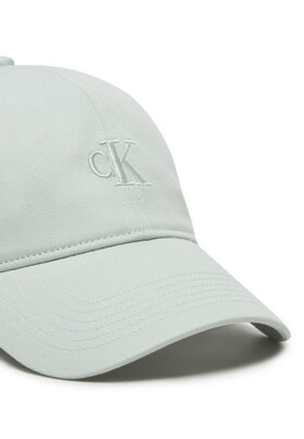 Calvin Klein Jeans Czapka z daszkiem Embroidered Monogram Cap LV04K5024G Szary. Kolor: szary. Materiał: bawełna, materiał