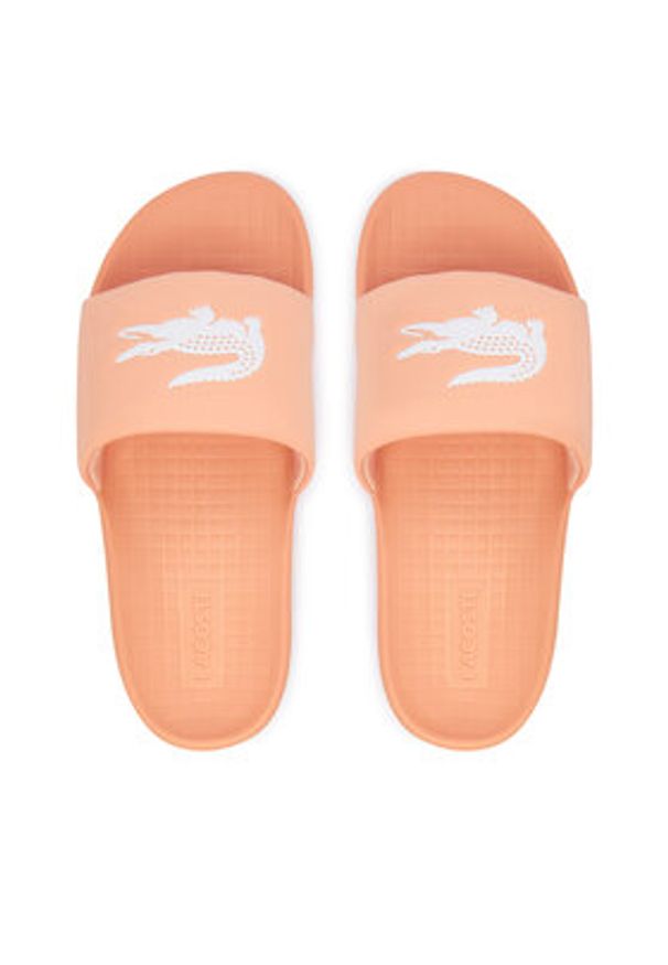 Lacoste Klapki Serve 1.0 51CFA0006 208 Różowy. Kolor: różowy. Materiał: skóra