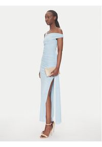 BARDOT Sukienka koktajlowa 59512DB Błękitny Slim Fit. Kolor: niebieski. Materiał: syntetyk. Styl: wizytowy #5