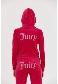 Juicy Couture - JUICY COUTURE Różowa bluza Madison Hoodie. Kolor: różowy #6