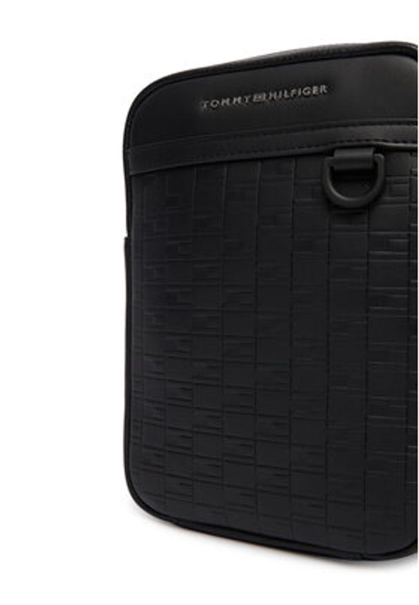 TOMMY HILFIGER - Tommy Hilfiger Saszetka Th Modern Mini Reporter AM0AM14019 Czarny. Kolor: czarny. Materiał: skóra
