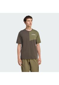 Adidas - Koszulka Terrex Multi Climacool. Kolor: zielony. Technologia: ClimaCool (Adidas). Sport: turystyka piesza #1