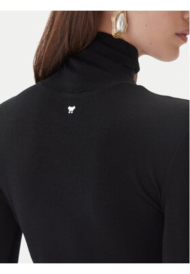 Weekend Max Mara Golf Teseo 2525946052 Czarny Slim Fit. Typ kołnierza: golf. Kolor: czarny. Materiał: wełna