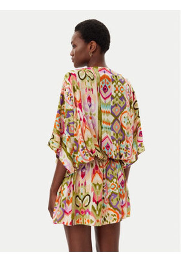 LOLA CASADEMUNT Sukienka letnia LS2516049 Kolorowy Regular Fit. Materiał: wiskoza. Wzór: kolorowy. Sezon: lato