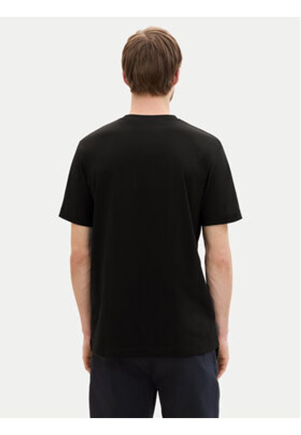 Tom Tailor T-Shirt 1043276 Czarny Regular Fit. Kolor: czarny. Materiał: bawełna