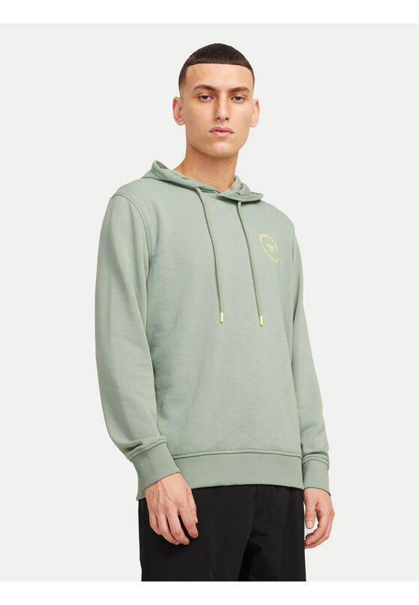Jack & Jones Bluza Simon 12269353 Zielony Standard Fit. Kolor: zielony. Materiał: syntetyk, bawełna