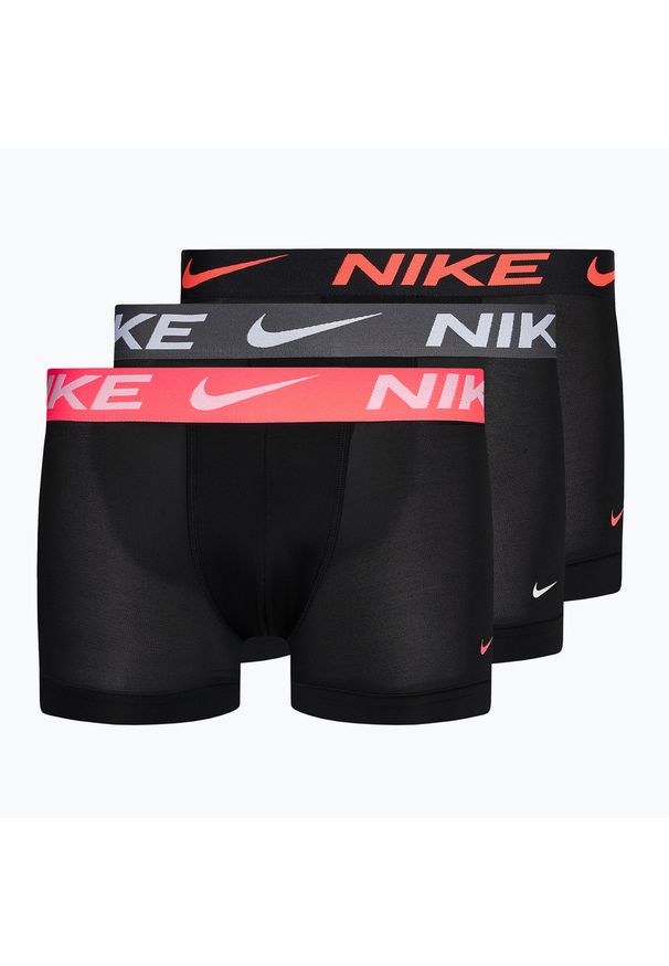 Bokserski męskie Nike Dri-Fit Essential 3 pary. Kolor: czarny, wielokolorowy. Technologia: Dri-Fit (Nike)